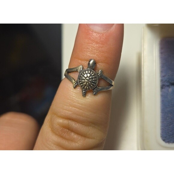 Vintage Sterling Silver Ring Sz 4.5 NS - Picture 4 of 4